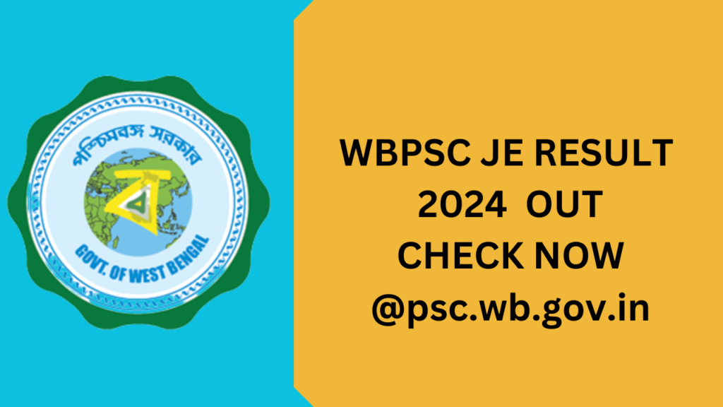 WBPSC Junior Engineer Result 2024