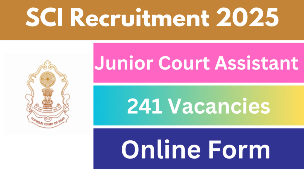 Supreme Court JCA Recruitment 2024